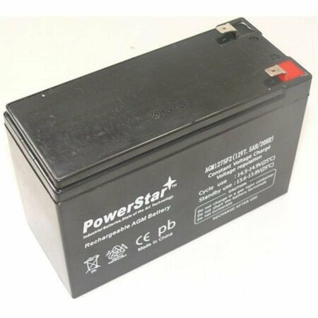 POWERSTAR 7.5Ah Replacement Alarm Ca1270 12V 7Ah Sla Battery PO46590